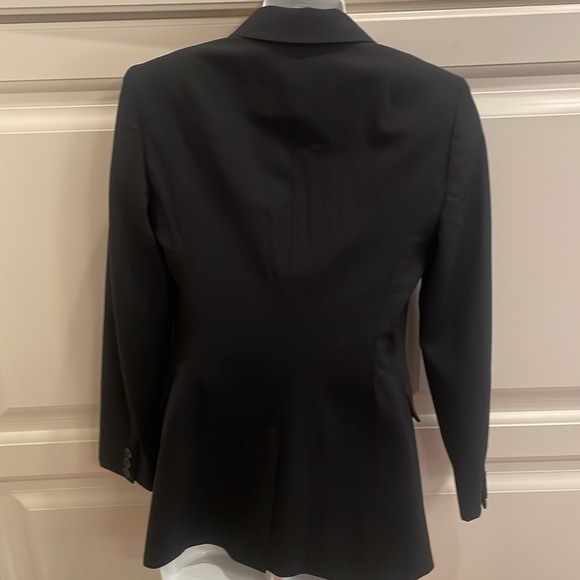 Banana Republic black stetch wool blazer sz 4 - Picture 4 of 7